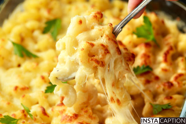 Mac and Cheese Captions For Instagram